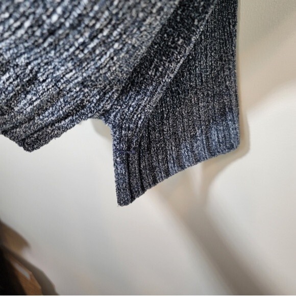 Orvis Chenille Tunic V-Neck Sweater Marled Navy Blue Womens Size XS - Picture 11 of 12